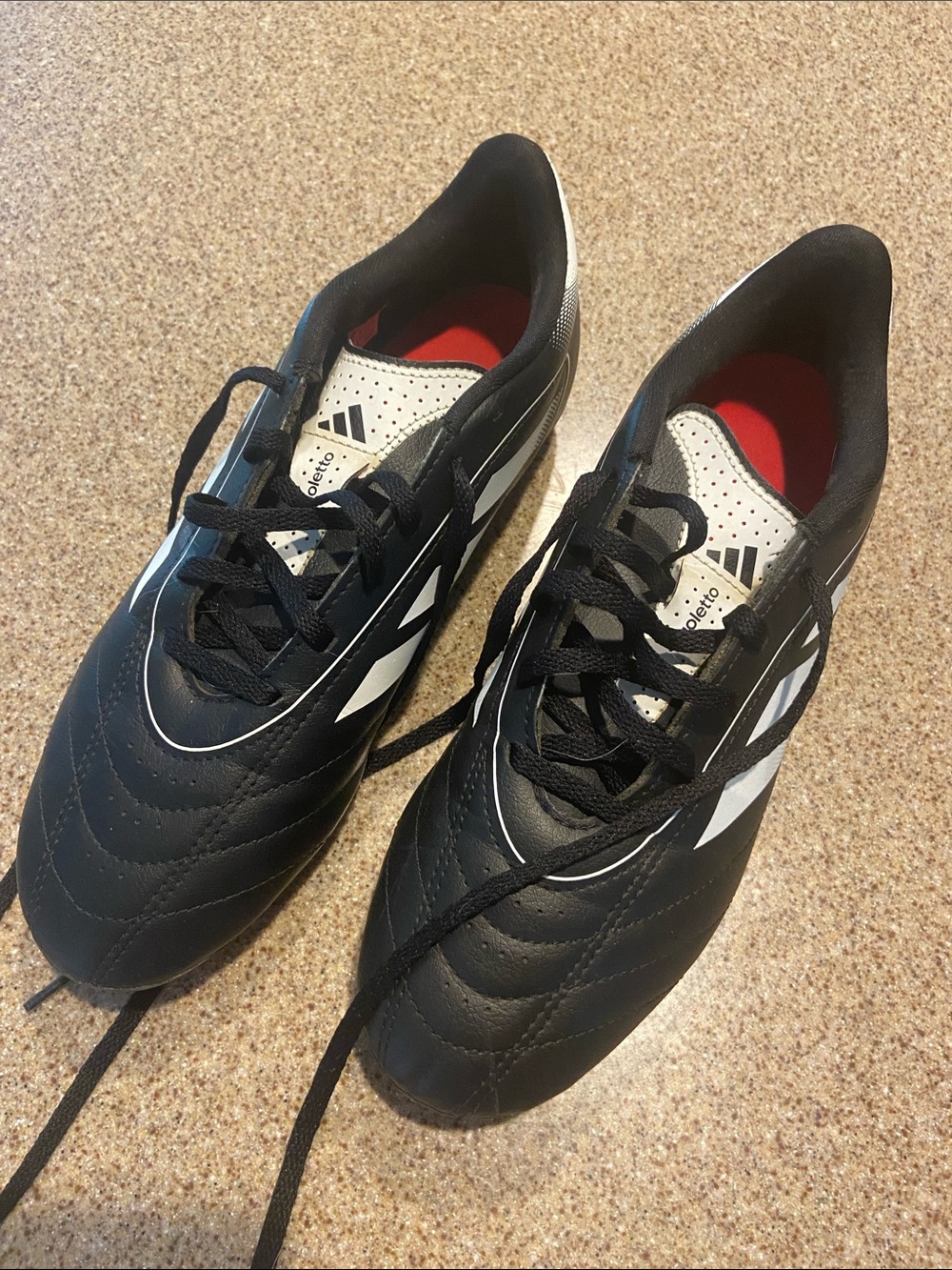 Adidas Men’s Black & White Soccer Cleats